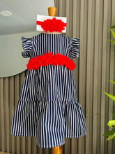 Cargar imagen en el visor de la galería, VESTIDO MARINERO BEBÉ NIÑA REF 1039