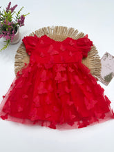 Cargar imagen en el visor de la galería, VESTIDO MARIPOSA ROJO REF 9010