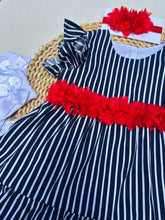 Cargar imagen en el visor de la galería, VESTIDO MARINERO BEBÉ NIÑA REF 1039