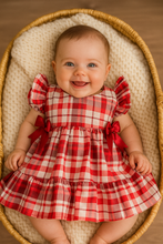 Cargar imagen en el visor de la galería, VESTIDO NOELIA CUADROS REF 1039N
