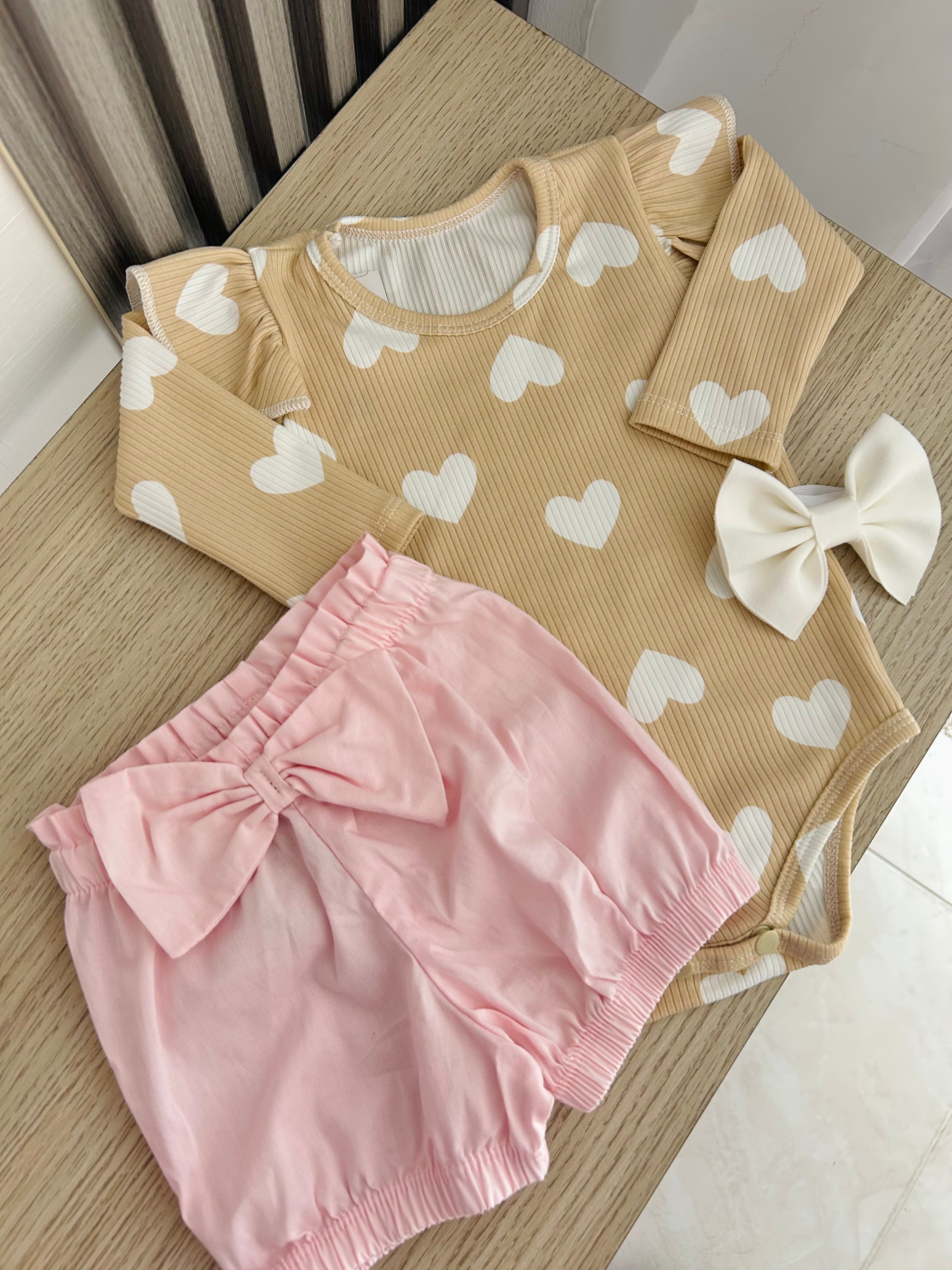 SET CORAZONES TRES TONOS / TRES PIEZAS REF 1290.