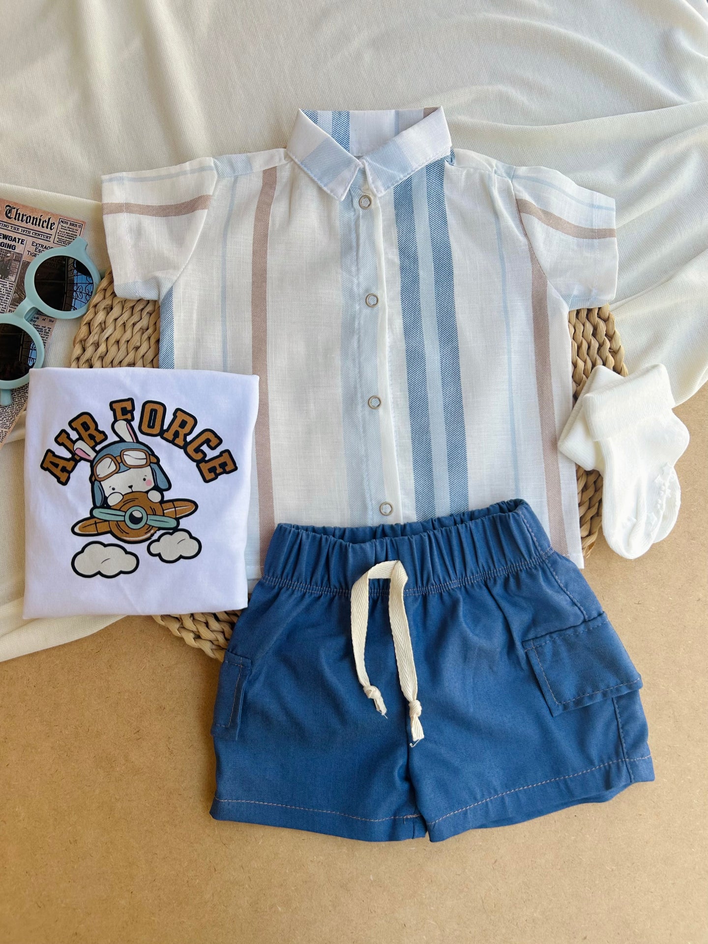 SET NIÑO TRES PIEZAS REF AVIADOR