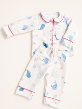 Cargar imagen en el visor de la galería, PIJAMA DOS PIEZAS REF CAMILA AZUL
