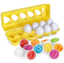 Cargar imagen en el visor de la galería, Huevos Juguetes Niños 12pcs Set de Huevos Encajables
