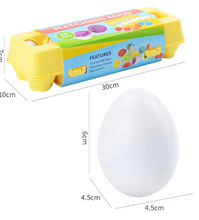 Cargar imagen en el visor de la galería, Huevos Juguetes Niños 12pcs Set de Huevos Encajables
