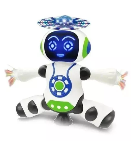 Juguete Robot Musical Con Luces, Baile Y Giros 360 Grados