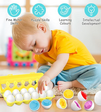 Cargar imagen en el visor de la galería, Huevos Juguetes Niños 12pcs Set de Huevos Encajables
