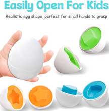 Cargar imagen en el visor de la galería, Huevos Juguetes Niños 12pcs Set de Huevos Encajables
