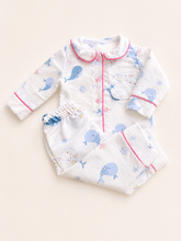 Cargar imagen en el visor de la galería, PIJAMA DOS PIEZAS REF CAMILA AZUL
