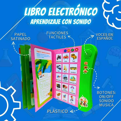 Mi Primer Libro Aprendizaje Juguete Niños Sonido Interactivo