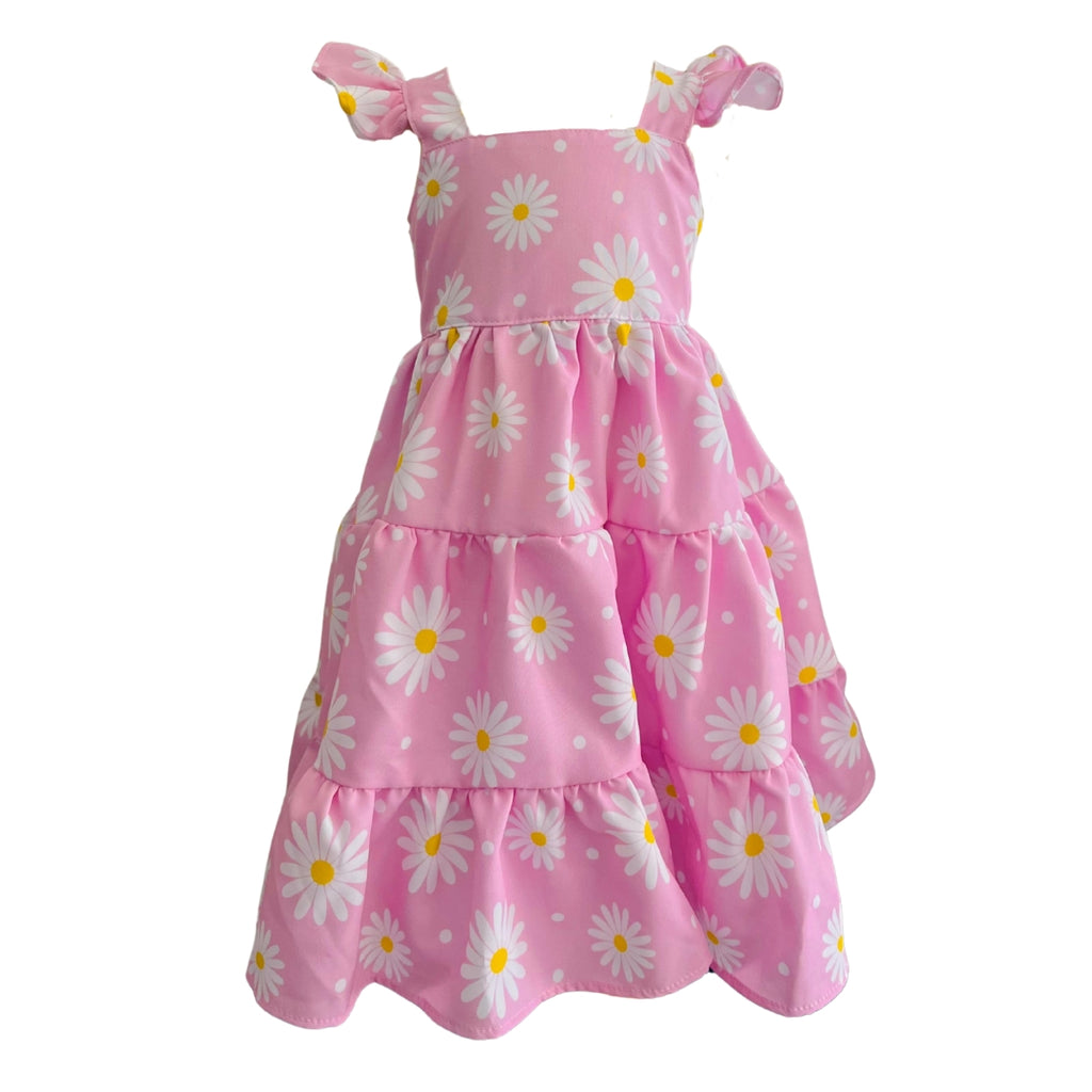 VESTIDO NIÑA MARGARITAS REF N03.