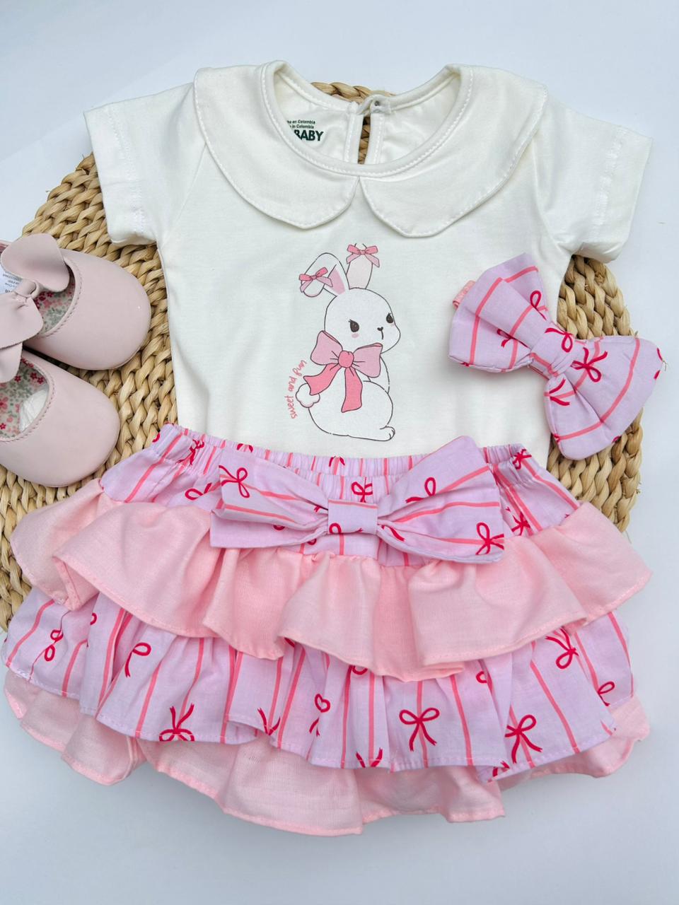 SET ALICIA TRES PIEZAS ROSA