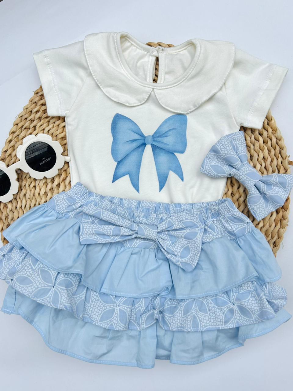 SET ALICIA TRES PIEZAS CORBATA AZUL