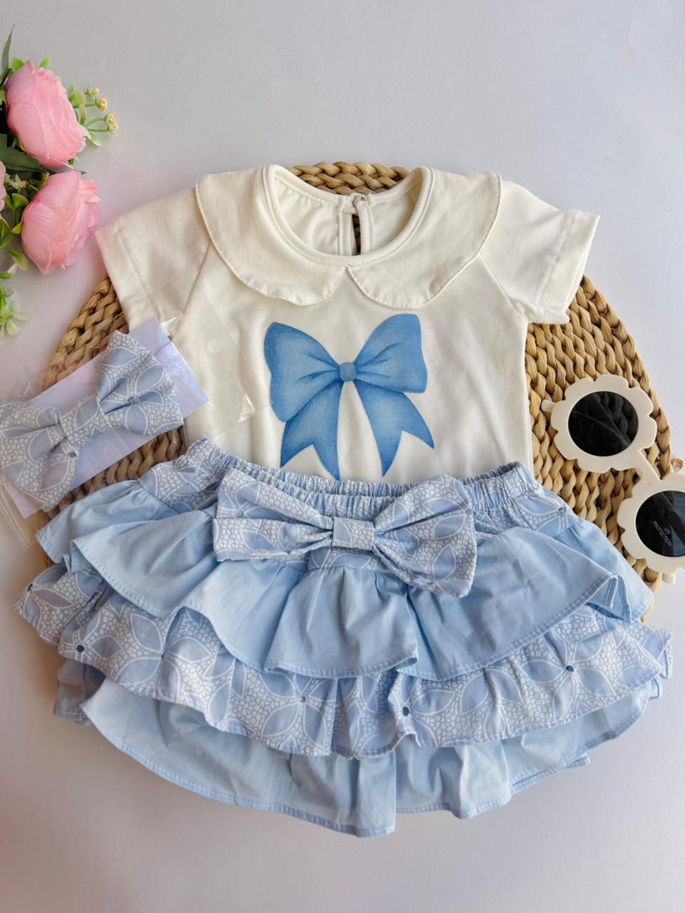 SET ALICIA TRES PIEZAS CORBATA AZUL