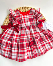 Cargar imagen en el visor de la galería, VESTIDO NOELIA CUADROS REF 1039N
