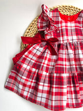 Cargar imagen en el visor de la galería, VESTIDO NOELIA CUADROS REF 1039N
