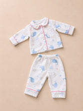 Cargar imagen en el visor de la galería, PIJAMA DOS PIEZAS REF CAMILA AZUL
