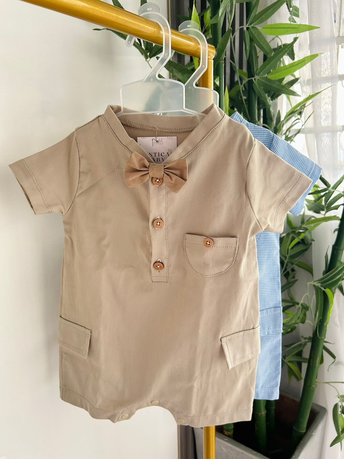 CAMISA TIPO MAMELUCO MILAN DOS TONOS REF 026.